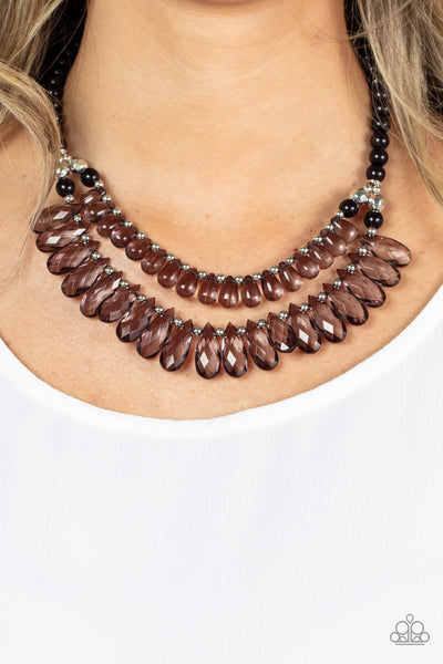 Paparazzi Necklace - All Across the GLOBETROTTER - Black