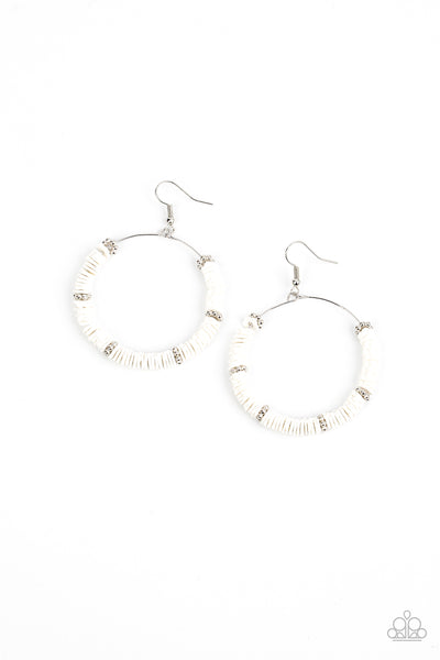 Paparazzi Earring - Loudly Layered - White
