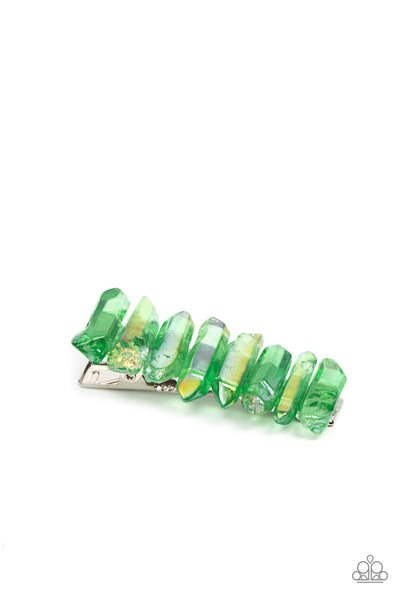 Paparazzi Hair Accessory - Crystal Caves - Green
