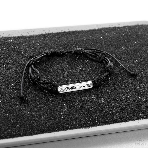 Paparazzi Bracelet - WORLD CHANGING - Black