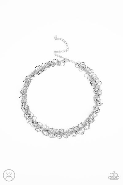 Paparazzi Necklace - Cause a Commotion - Silver Choker