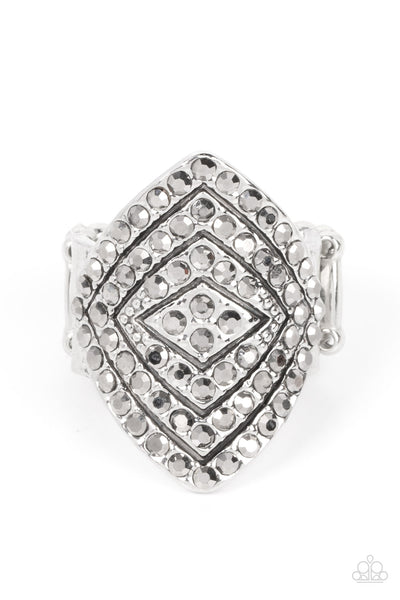 Paparazzi Ring - Plead GLITZY - Silver
