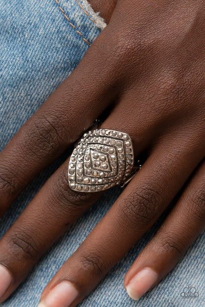 Paparazzi Ring - Plead GLITZY - Silver