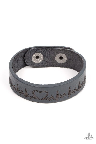 Paparazzi Bracelet - Haute Heartbeat - Silver