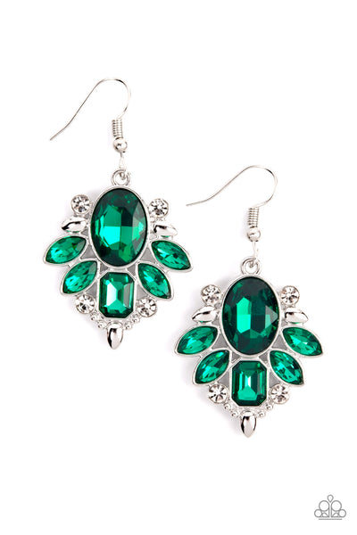 Paparazzi Earring - Glitzy Go-Getter - Green