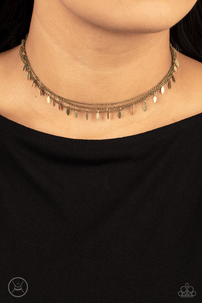 Paparazzi Necklace - Monochromatic Magic - Brass