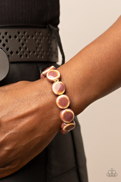Paparazzi Bracelet - Earthy Entrada - Brown