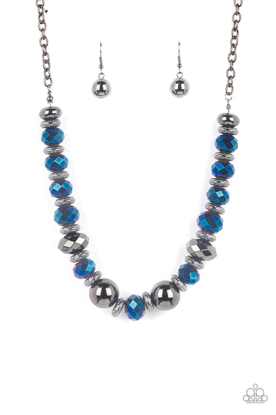 Paparazzi Necklace - Interstellar Influencer - Blue