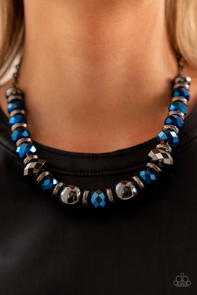 Paparazzi Necklace - Interstellar Influencer - Blue