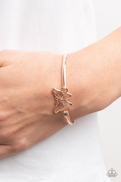 Paparazzi Bracelet - Did I FLUTTER? - Rose Gold
