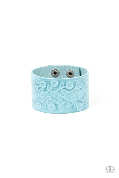 Paparazzi Bracelet - Rosy Wrap Up - Blue