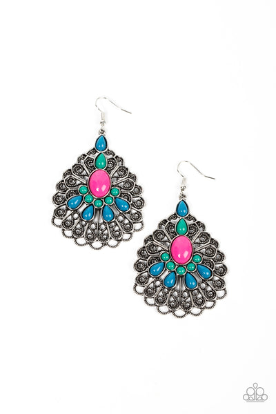 Paparazzi Earring - Peacock Prance - Multi