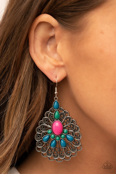 Paparazzi Earring - Peacock Prance - Multi