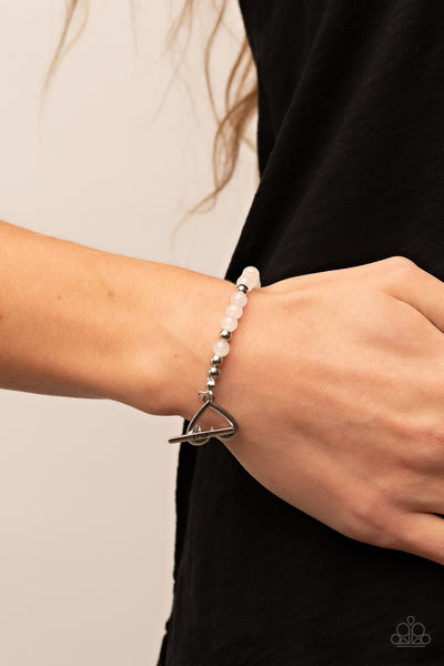 Paparazzi Bracelet - Following My Heart - White