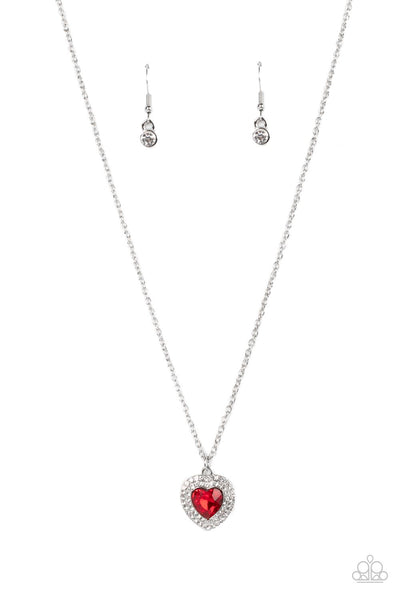 Paparazzi Necklace - Taken with Twinkle - Red