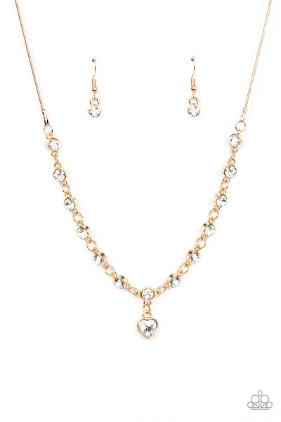 Paparazzi Set - True Love Trinket Necklace/Truly Lovely Bracelet - Gold