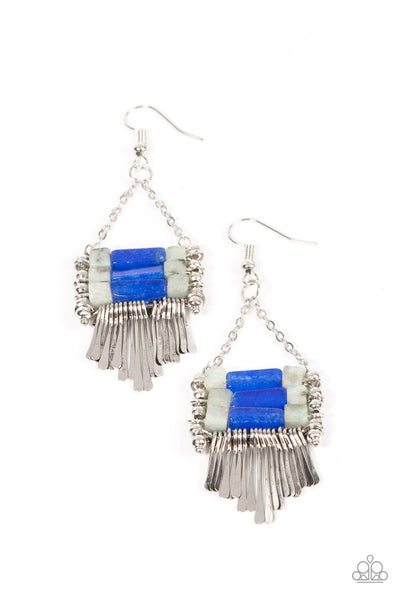 Paparazzi Earring - Riverbed Bounty - Blue