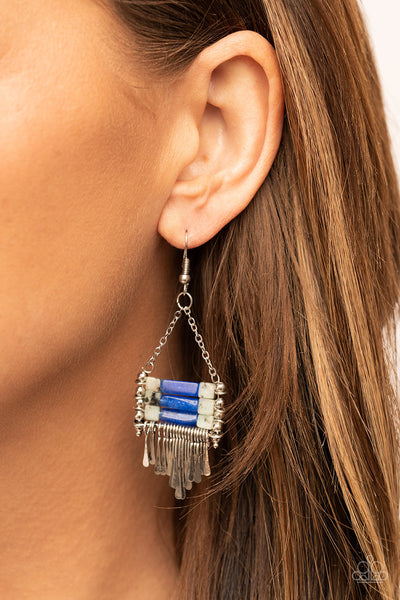 Paparazzi Earring - Riverbed Bounty - Blue