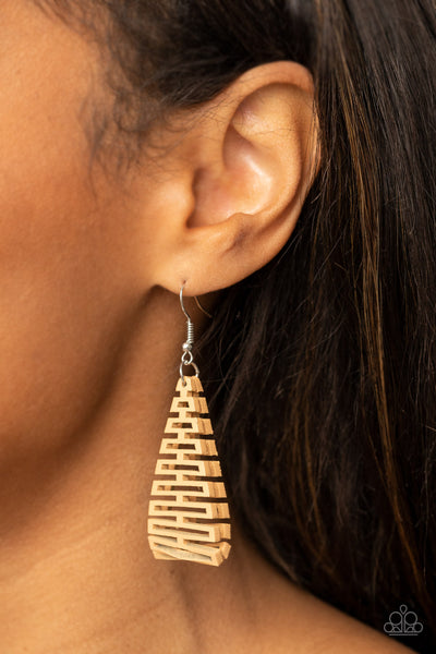 Paparazzi Earring - Urban Delirium - Brown
