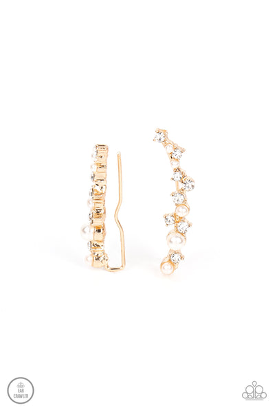 Paparazzi Earring - Couture Crawl - Gold Crawler