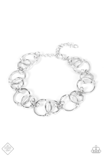 Paparazzi Bracelet - The Universe Revolves Around Me - White