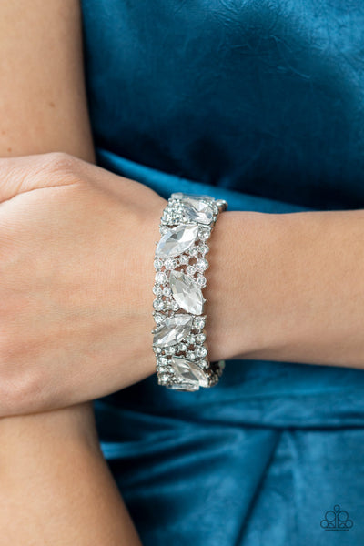 Paparazzi Bracelet - Full Body Chills - White