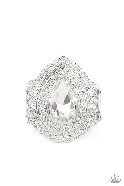 Paparazzi Ring - Icy Indulgence - White