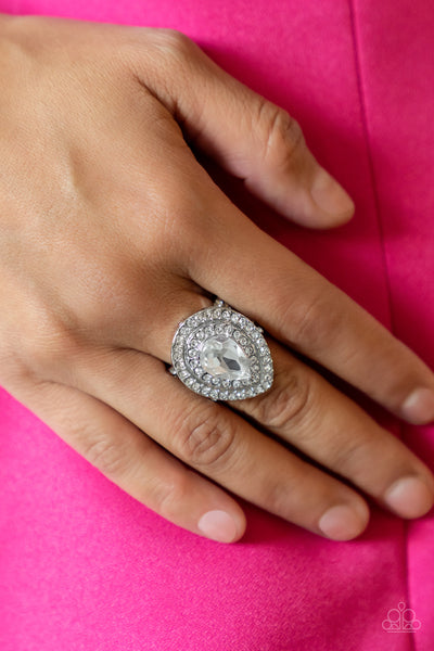 Paparazzi Ring - Icy Indulgence - White