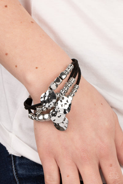 Paparazzi Bracelet - Token Trek - Black
