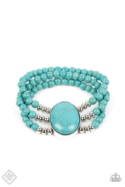 Paparazzi Bracelet - Stone Pools - Blue