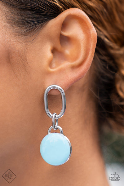 Paparazzi Earring - Drop a TINT - Blue