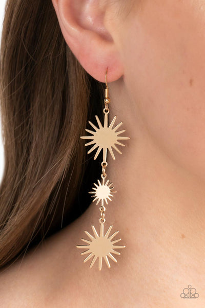 Paparazzi Earring - Solar Soul - Gold