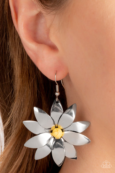 Paparazzi Earring - Pinwheel Prairies - Yellow