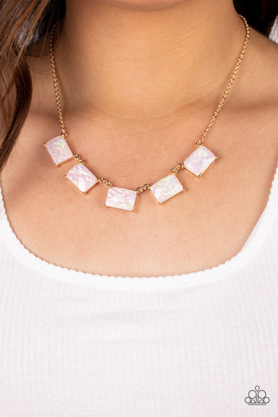 Paparazzi Necklace - Opalescent Oblivion - Gold
