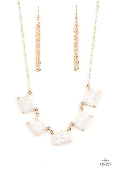 Paparazzi Necklace - Opalescent Oblivion - Gold