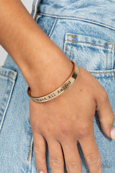 Paparazzi Bracelet -  Stand All Amazed - Gold