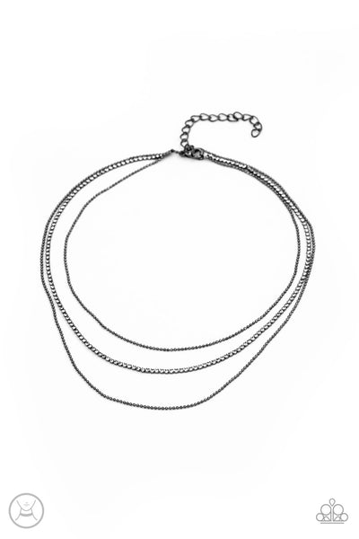 Paparazzi Necklace - Battle of the Glitz - Black