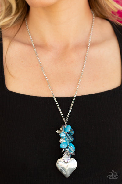 Paparazzi Necklace - Beach Buzz - Blue
