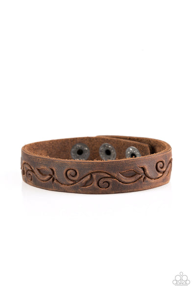 Paparazzi Bracelet - Fearless Forager - Brown Urban