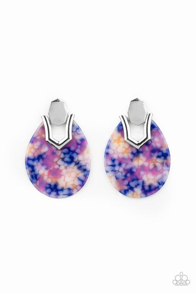 Paparazzi Earring -  HAUTE Flash - Blue
