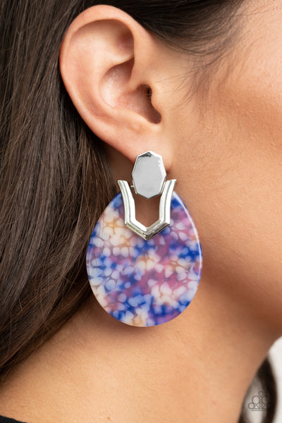 Paparazzi Earring -  HAUTE Flash - Blue
