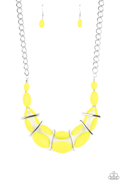 Paparazzi Necklace - Law Of The Jungle - Yellow