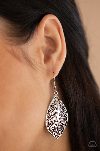 Paparazzi Earring - One VINE Day - Silver