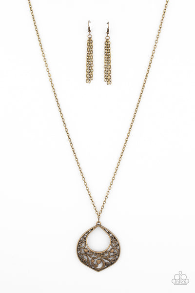 Paparazzi Necklace - Venetian Vineyards - Brass