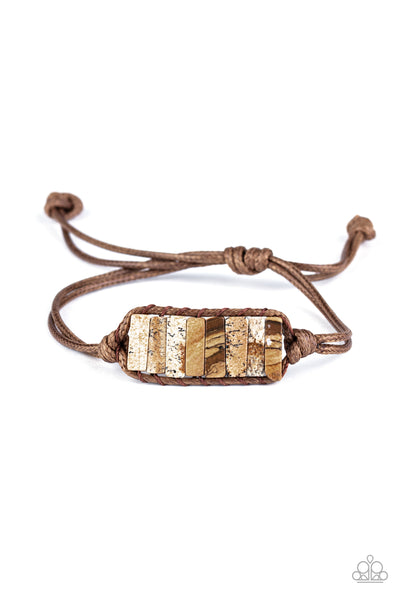 Paparazzi Bracelet - Canyon Warrior - Brown Urban