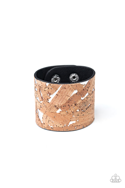 Paparazzi Bracelet - Cork Congo - White