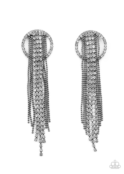 Paparazzi Earring -  Dazzle By Default - Black