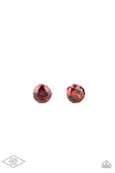 Paparazzi Earring - Greatest Treasure - Red