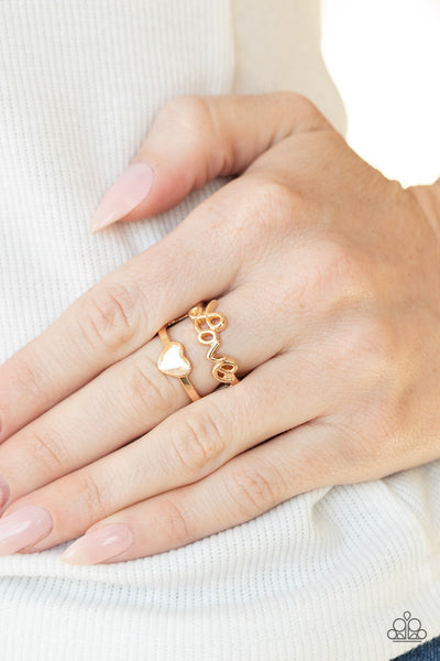 Paparazzi Ring - Heartstring Harmony - Gold