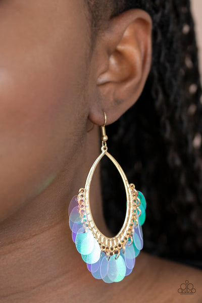 Paparazzi Earring - Mermaid Magic - Gold